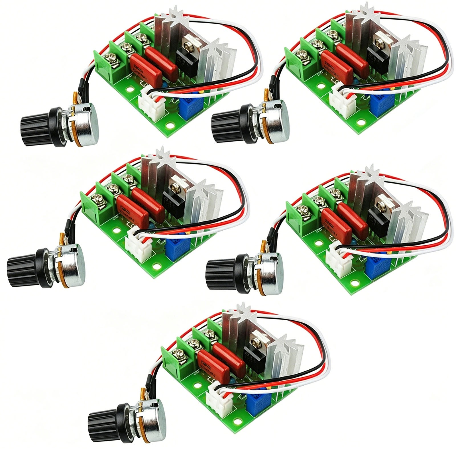 5PCS 2000W SCR Voltage Regulator Variable Motor Speed Controller AC 110V 220V US