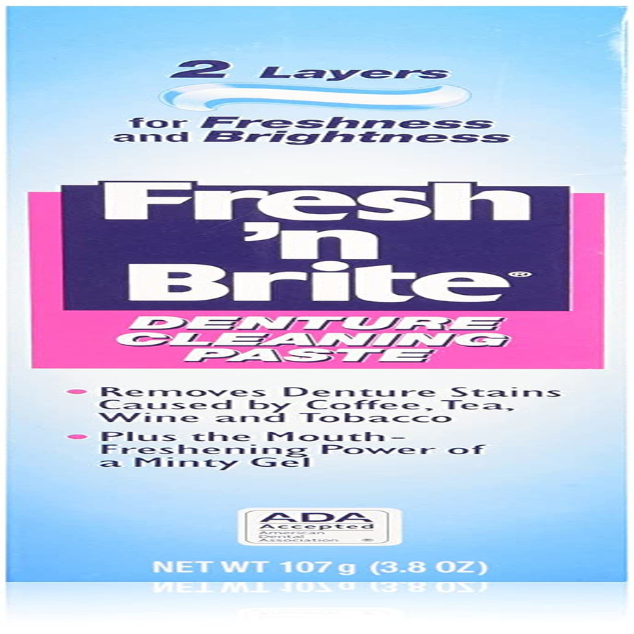 Fresh'N Brite Denture Cleaning Paste, (1Pack)