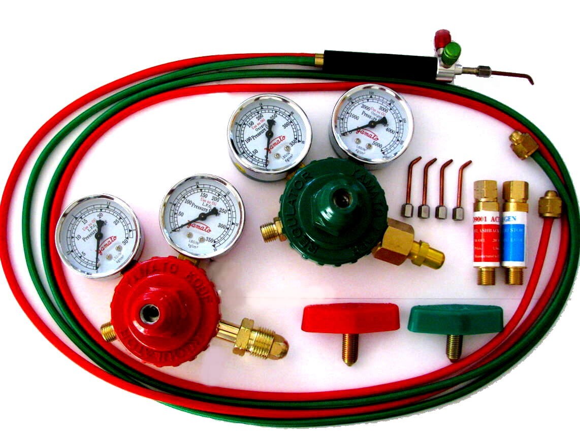 Propane, Oxygen Jewelers' Torch Kit, Regulators, Flash Arrestor, Smith TYPE