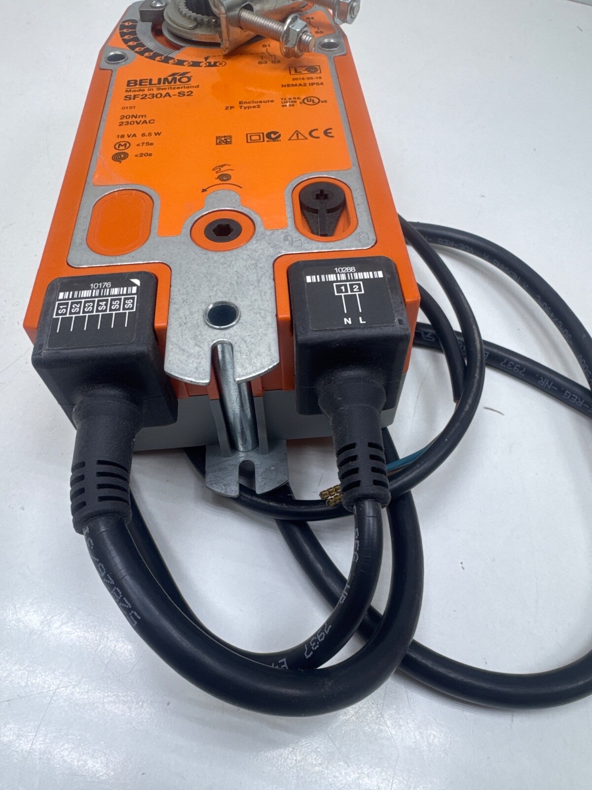 BELIMO SF230A-S2 SPRING RETURN ACTUATOR 20Nm 230V