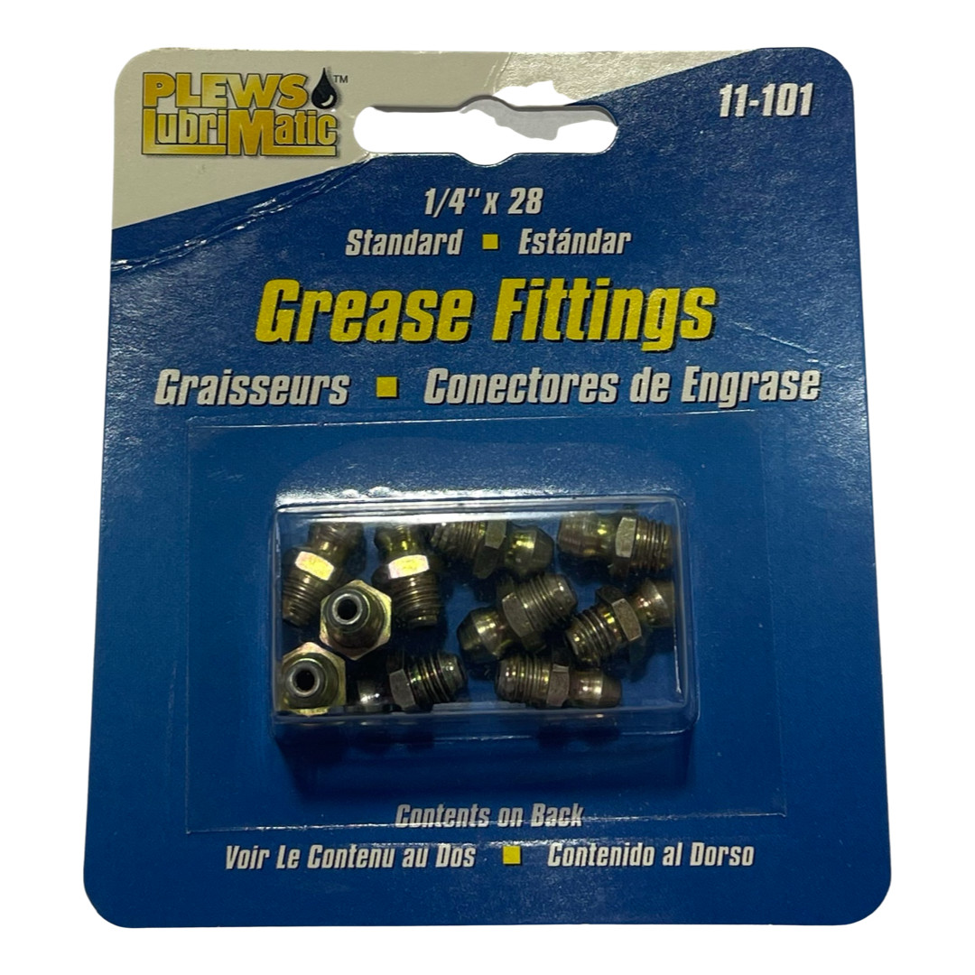 Plews LubriMatic 1/4-28 Grease Fittings 10 Pack 11-101