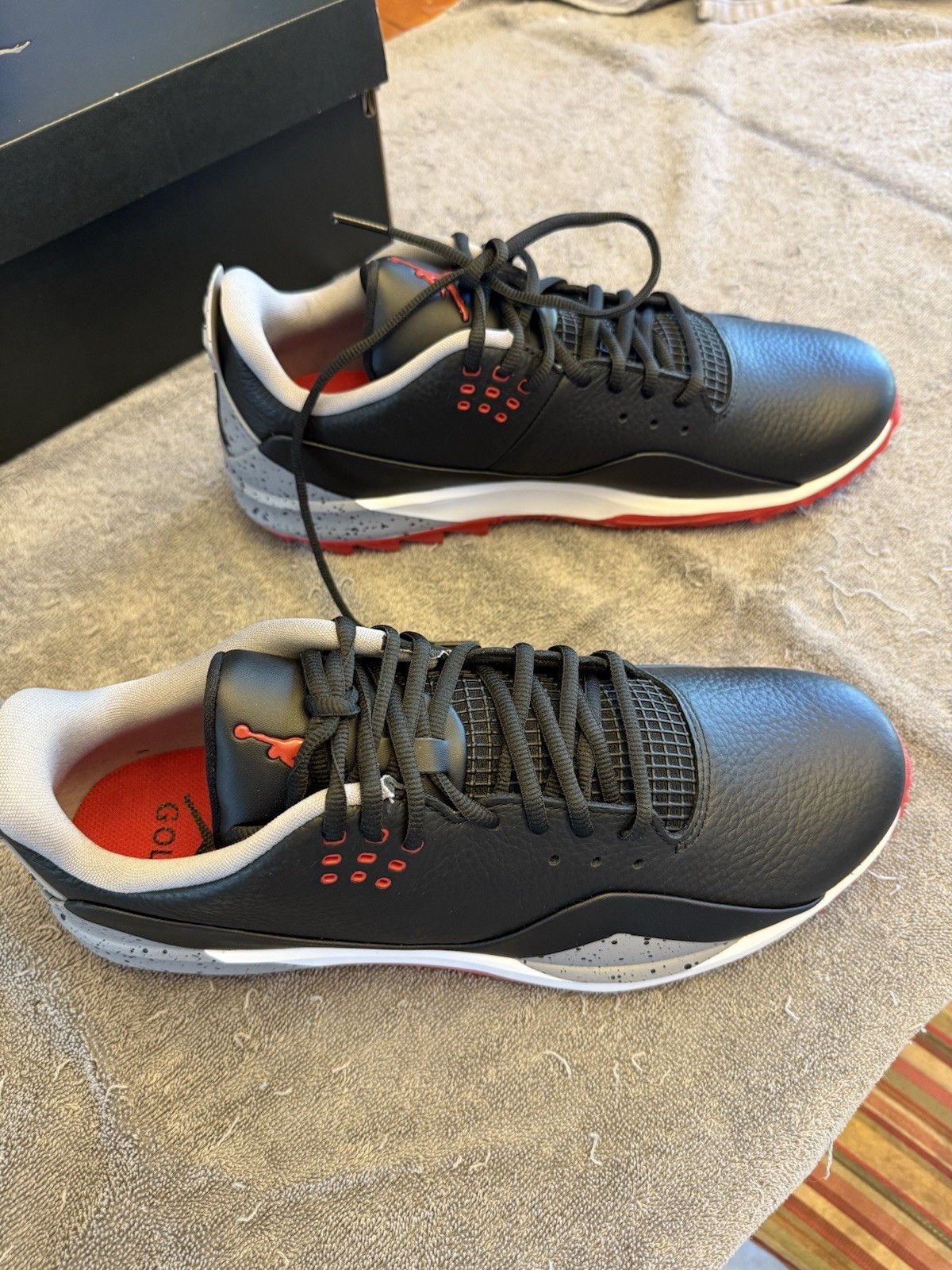 Jordan ADG 3 Black/fire Grey Cement Gold shoes