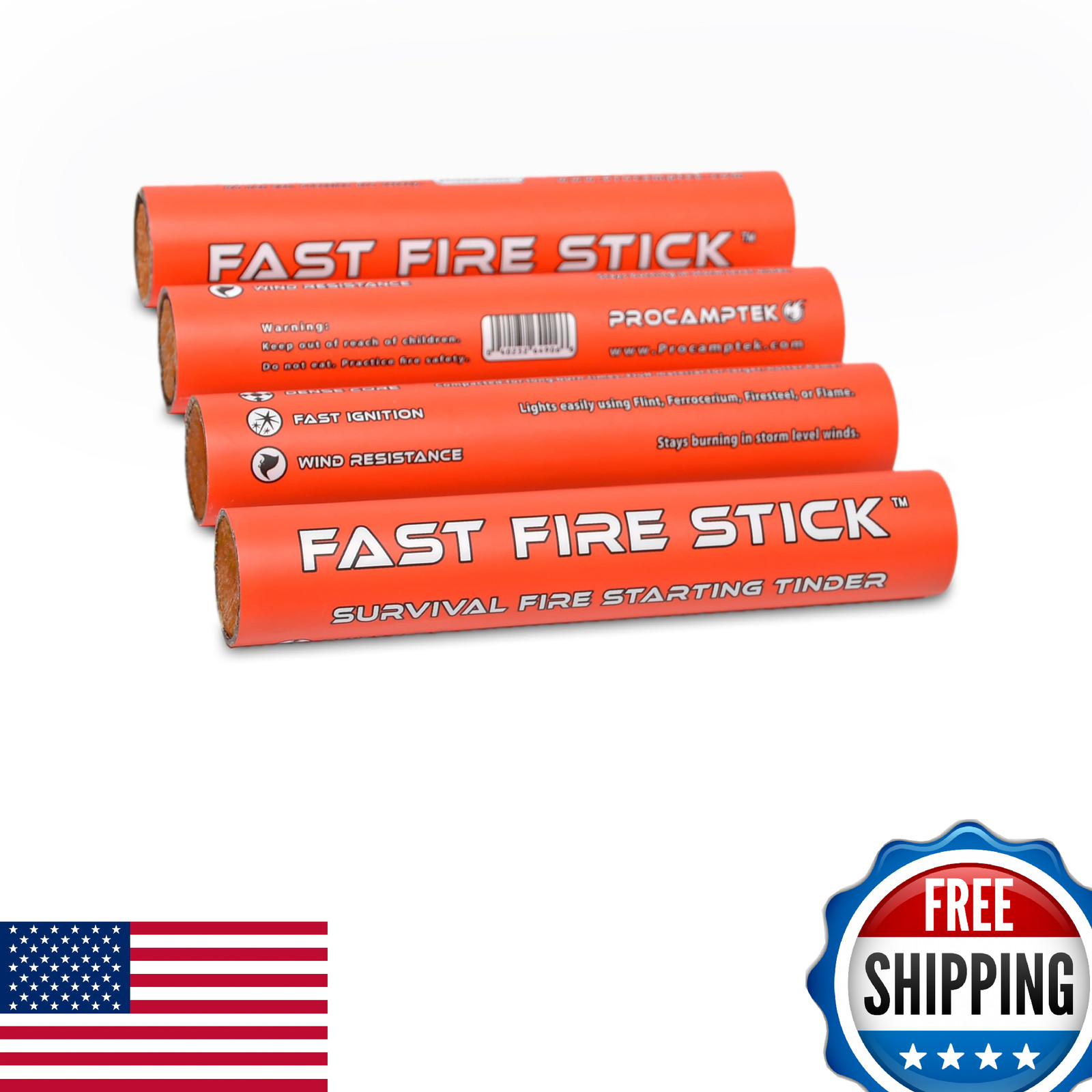 Procamptek Fast Fire Stick Survival Tinder - Best Fire Starter Emergency