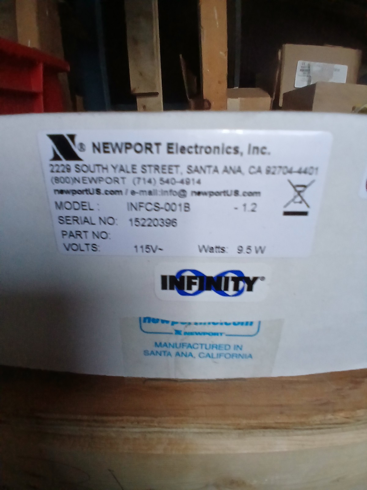 NEW NEWPORT ELECTRONICS INC INFCS-001B  INFCS001 B STRAIN GAUGE METER 115VAC