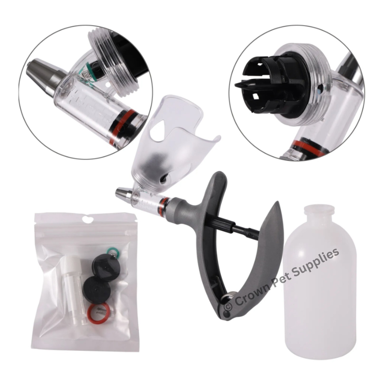 2 ml Veterinary Syringe Animal Injection Vaccine For Birds, Cattle, & Animals