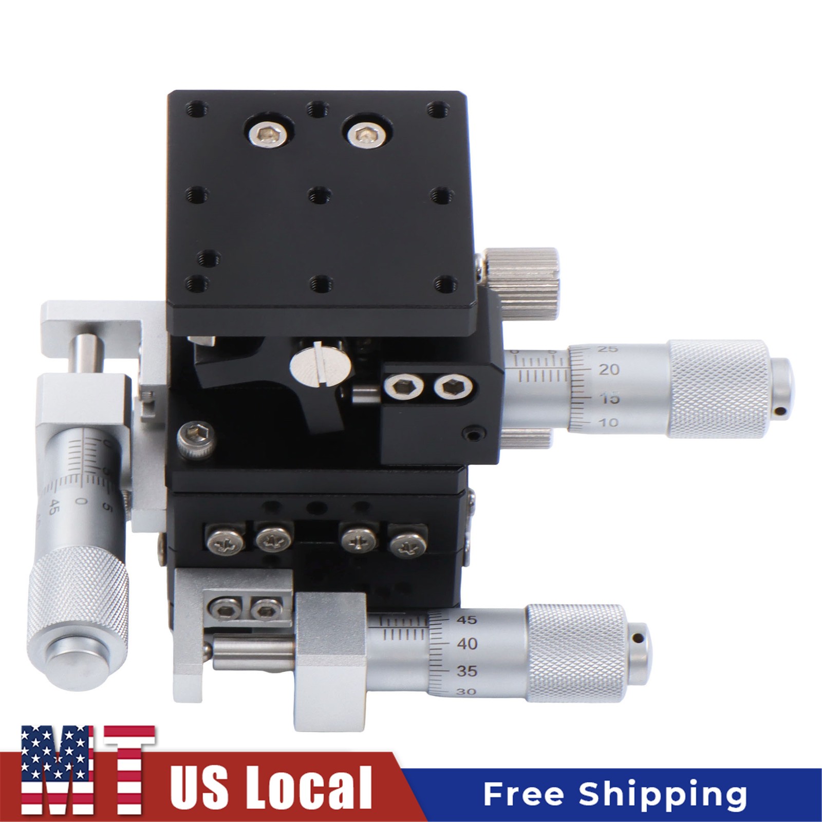 XYZ Manual Micrometer Linear Stage 40x40mm Trimming Bearing Table