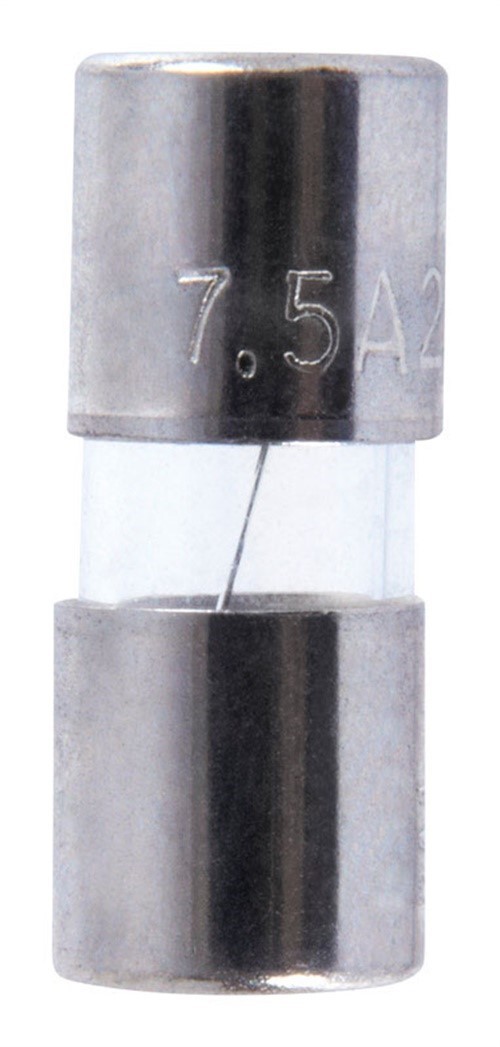 Jandorf 60619 7.5A 125V Glass Cartridge Fast-Acting Fuse 1/4 Dia. x 5/8 L in.