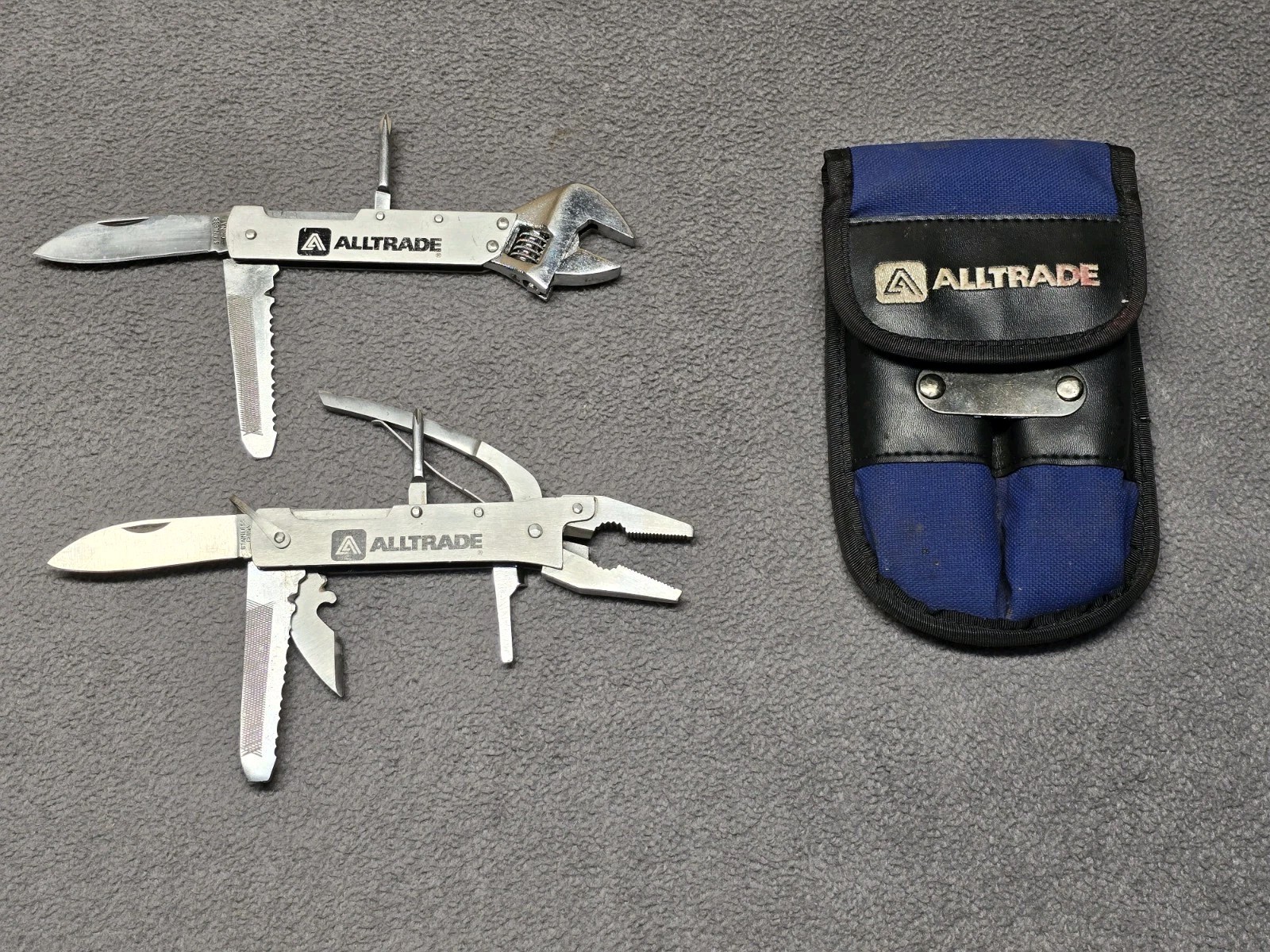 ALLTRADE Multi Two Tool Set With Pouch Stainless Wrench Screwdriver Pliers