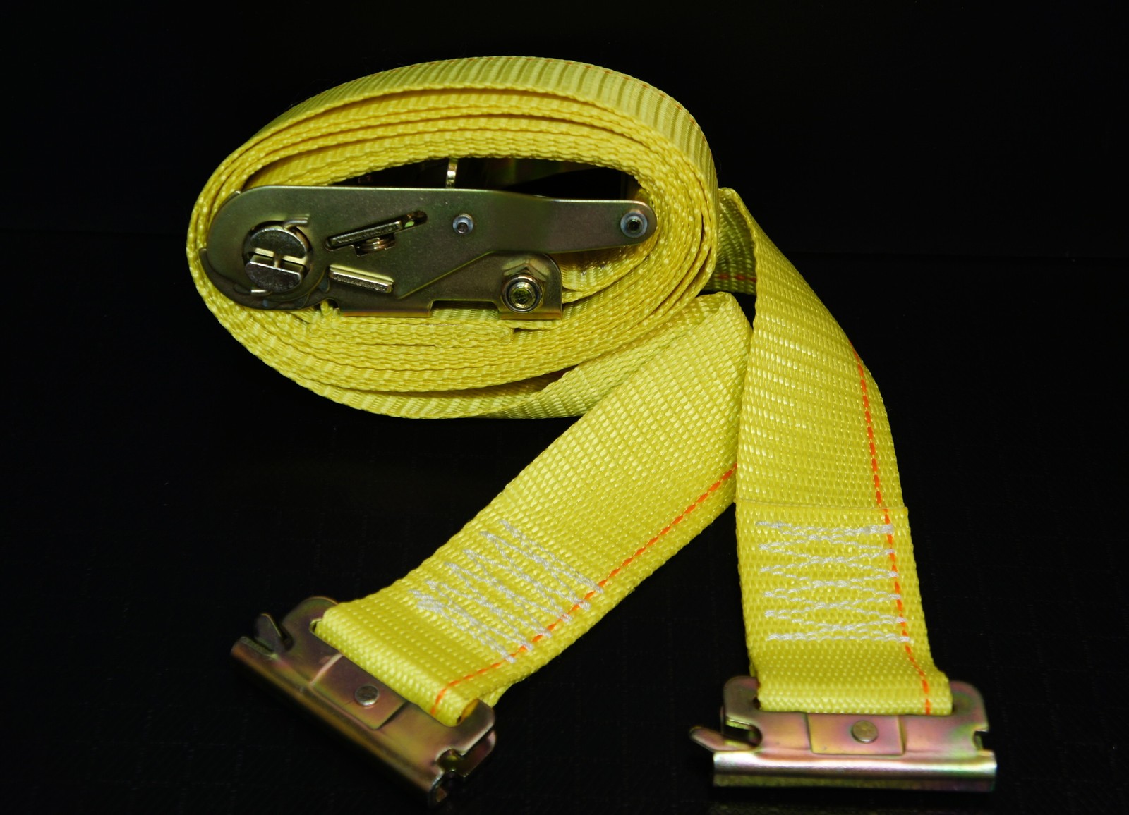 6 12' E Track Ratchet Straps Enclosed Cargo Van Box Truck Trailer Tie Down Strap