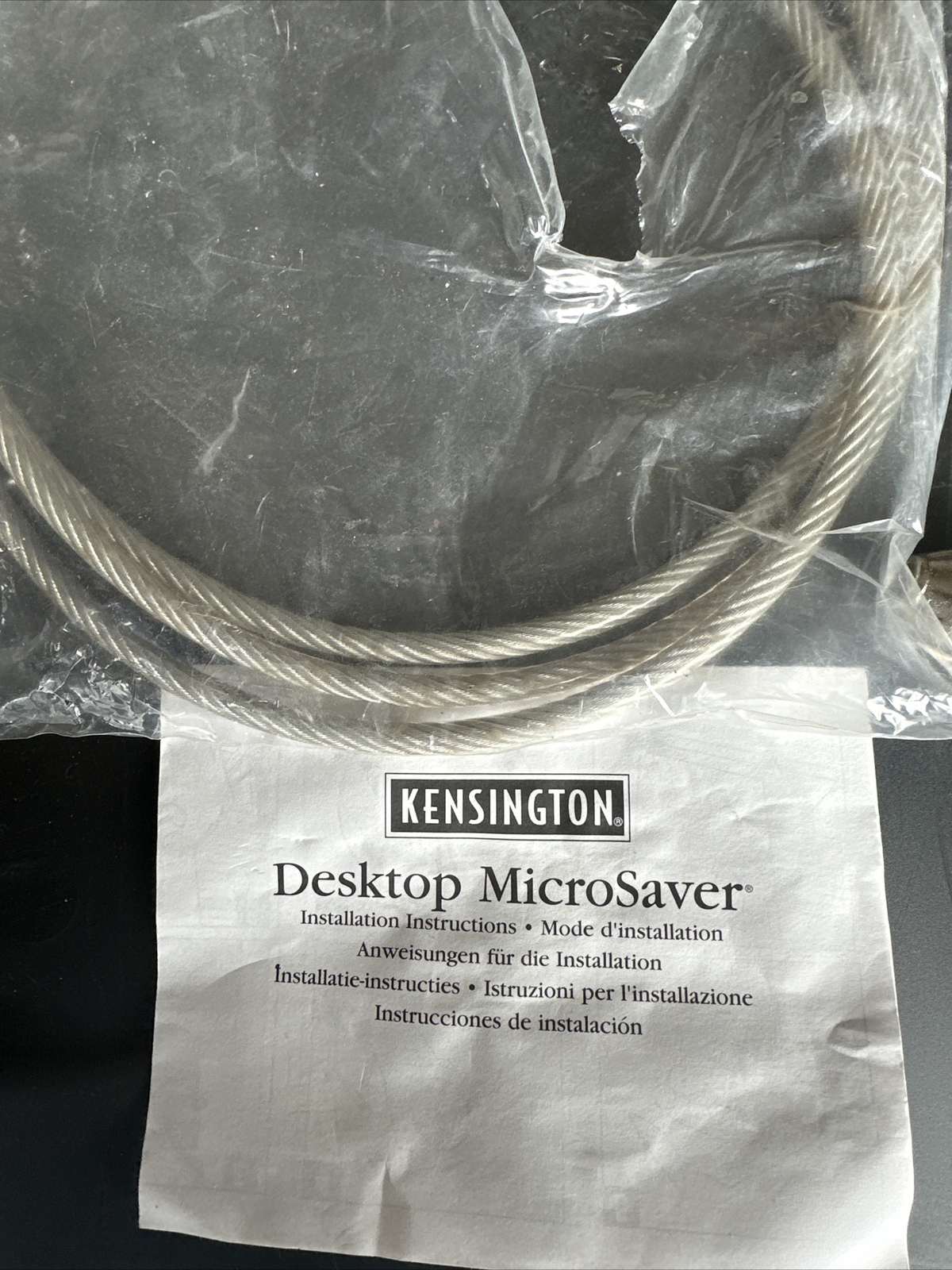 Kensington Memory Lock With Desktop Laptop Secure Microsaver Cable