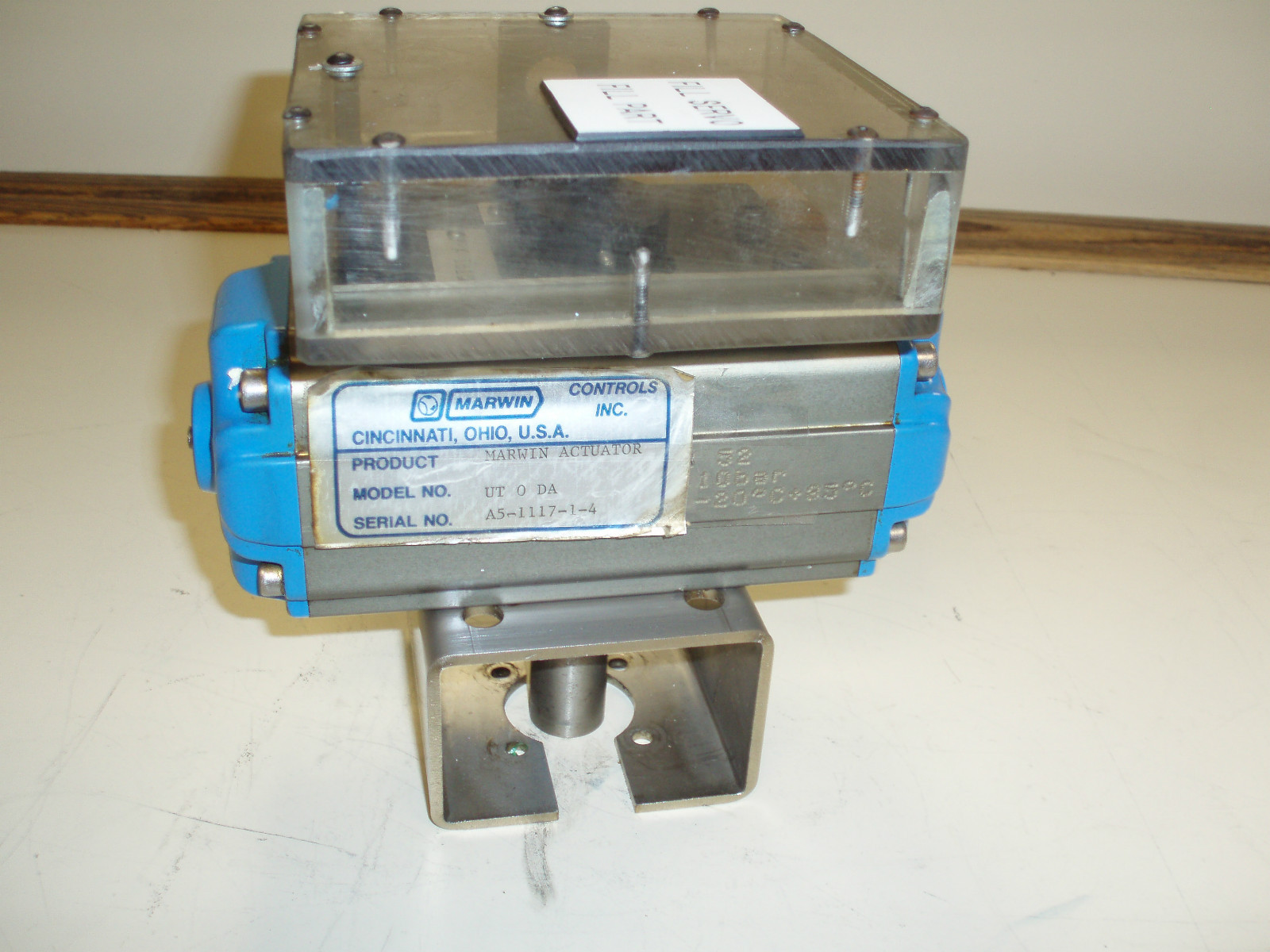 MARWIN CONTROLS VALBIA VALVE ACTUATOR DOUBLE ACTING  # UT-0-DA