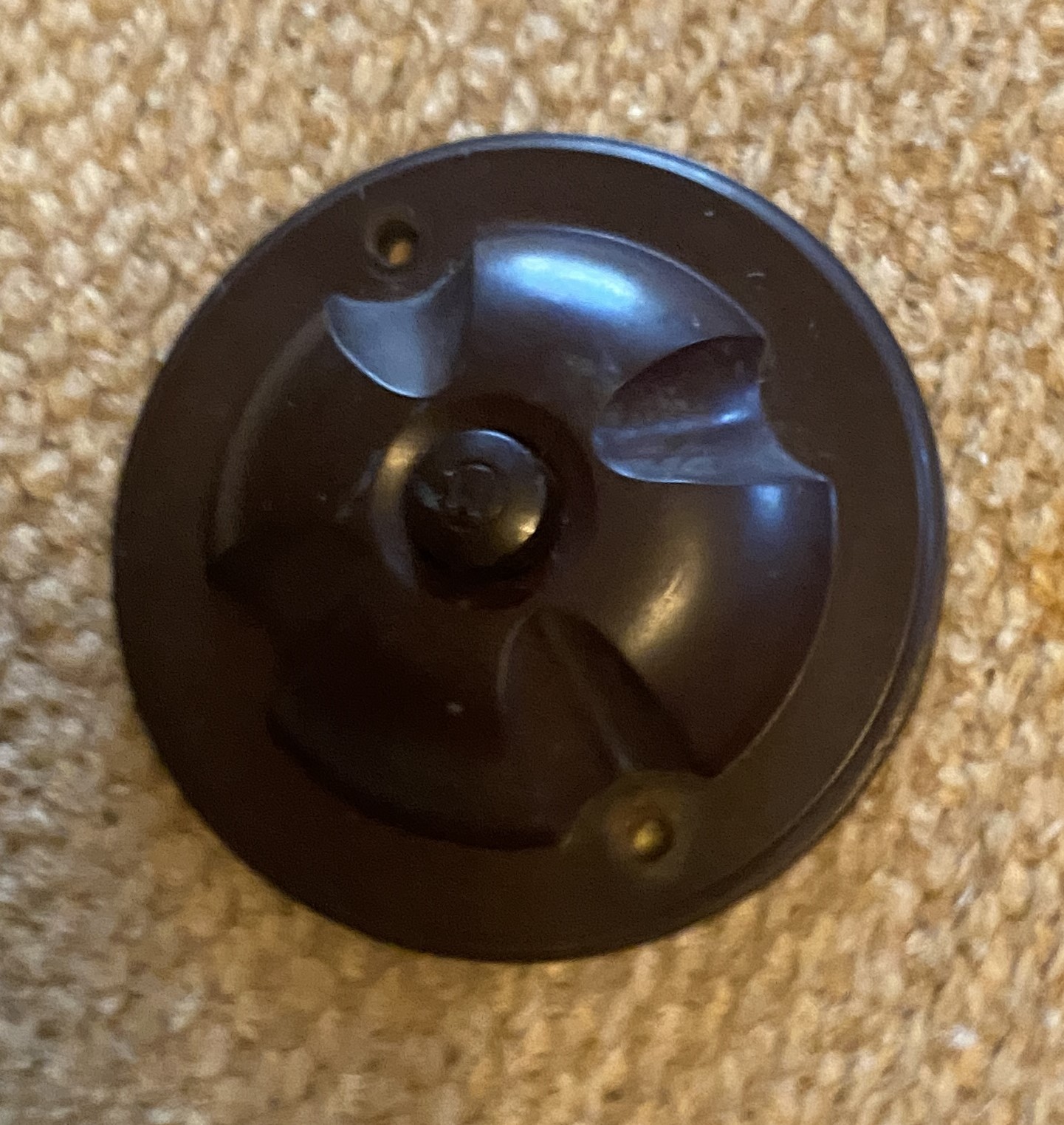 Vintage Round Brown Bakelite Doorbell Button Buzzer