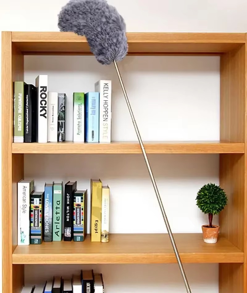 Adjustable Soft Microfiber Feather Duster Dusting Brush Household Cleaning Tool