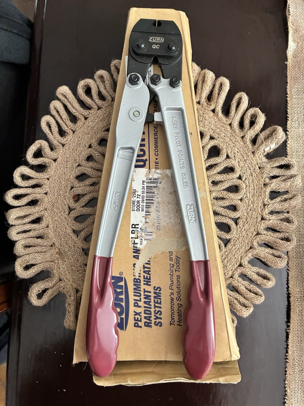 Zurn QCRT3TL PEX Crimping Tool for Plumbing, Model QCRT3TL, MPN QCRT3TL