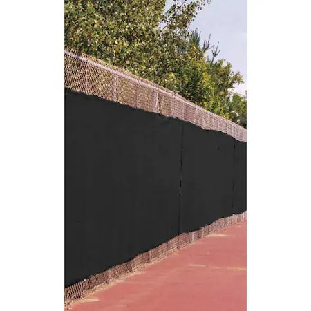 Zoro Select Mtp-95-04-0825 Fence Screen, 25 Ft. L, 8 Ft. H, Black,