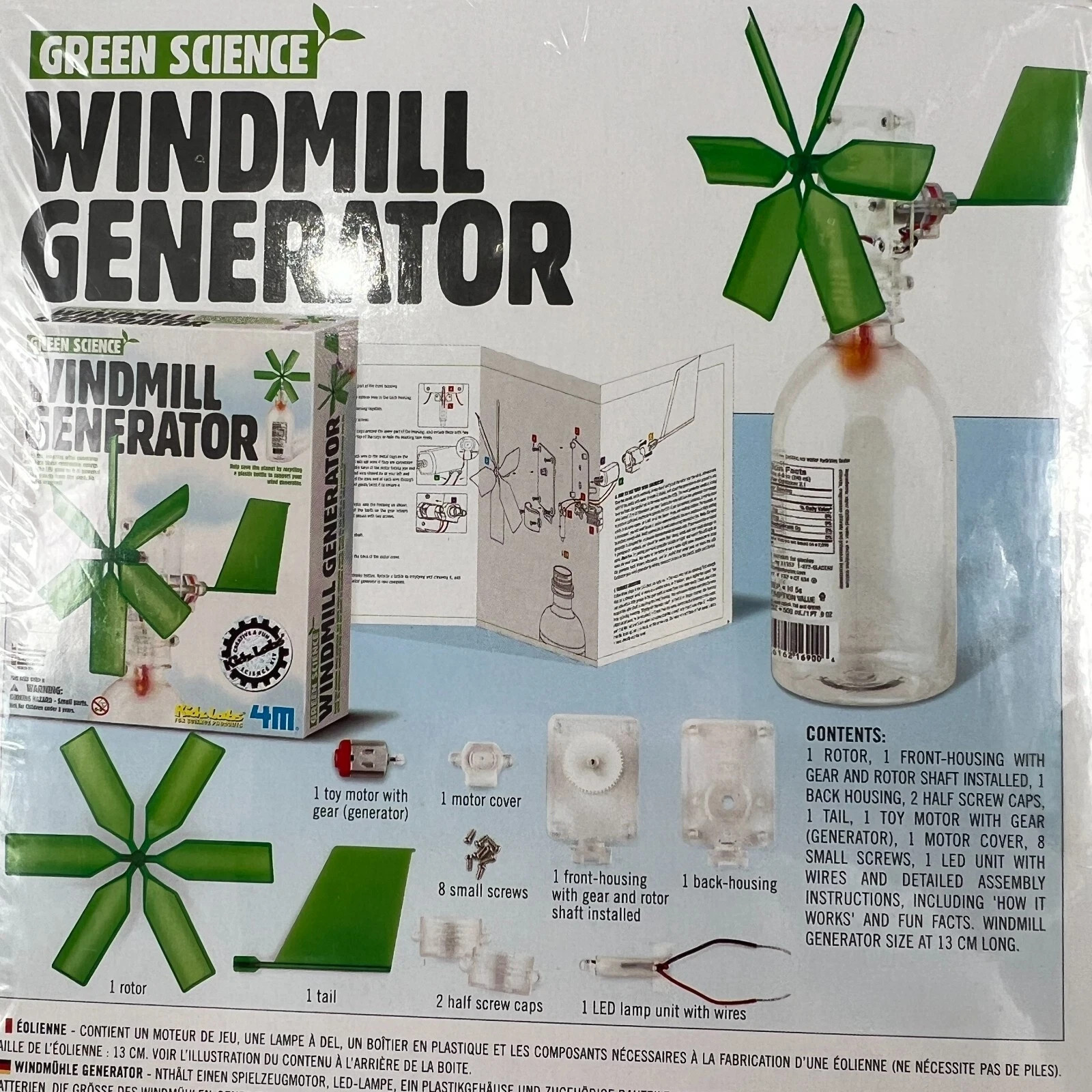 Green Science Windmill Generator Kit #3649 NIB