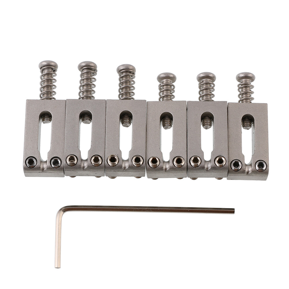 6pcs 10.8mm Electric Guitar Tremolo Bridge Stainless Steel Saddle for ST TL Guit