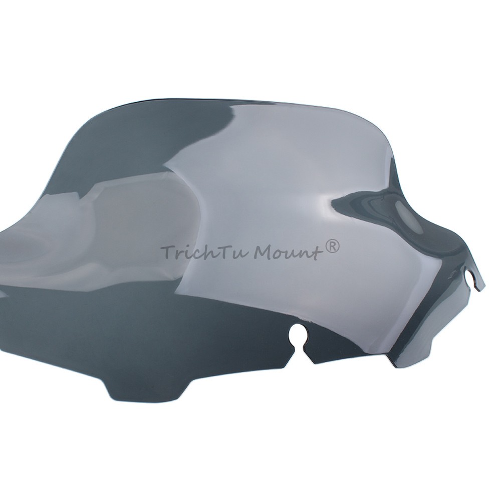 Light Gray 8" Wave Windshield Windscreen Fit for Harley Electra Glide 1996-2013