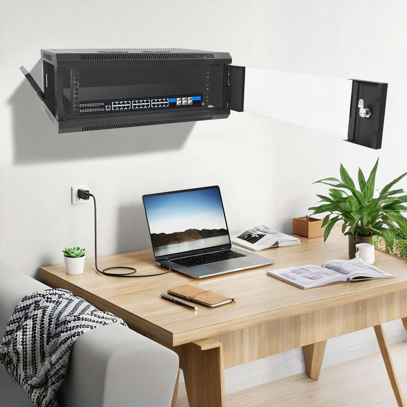 Server Network Rack, Enclosure Cabinet for Computer Data Electronic Equipment