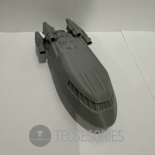 BSG Colonial Shuttle 6in Grey 3D Printed Ship Display Model