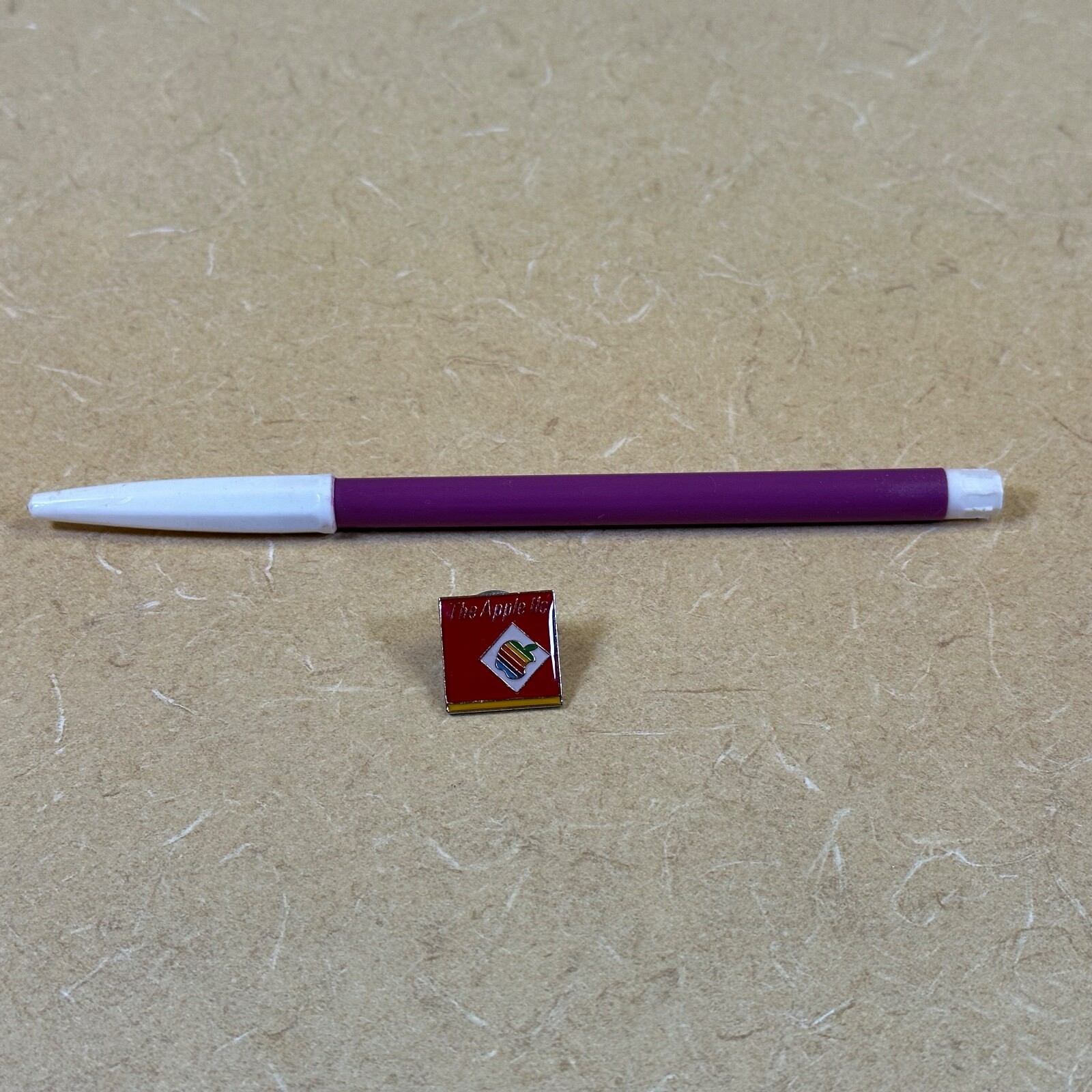 RARE PIN: Apple IIc red/yellow pin - authentic vintage from Apple Computer
