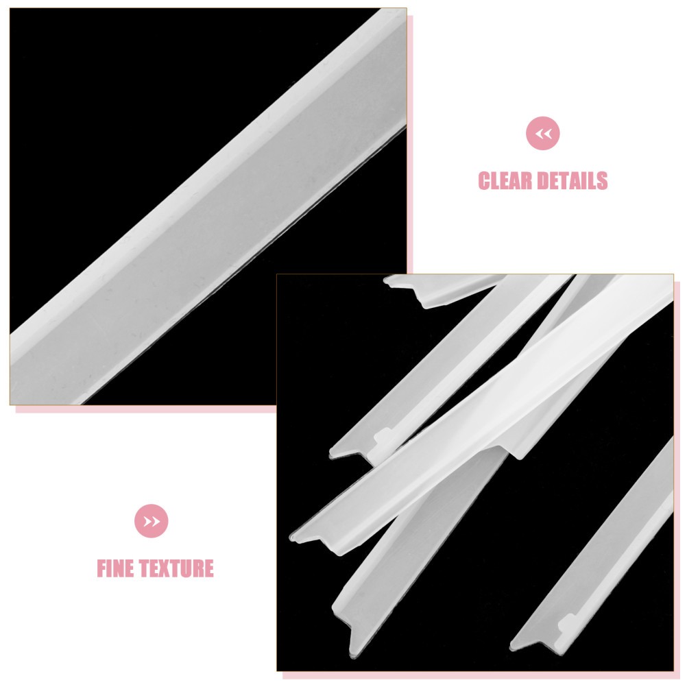 10Pcs Reusable Window Squeegee Silicone Replacement Strips for Glass Cleaning