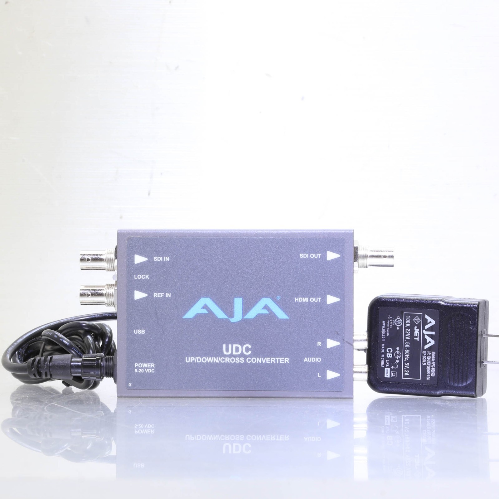 AJA UDC Up/Down/Cross Mini-Converter for SD/HD/3G HD video W/ AC ADAPTER  T6-B4