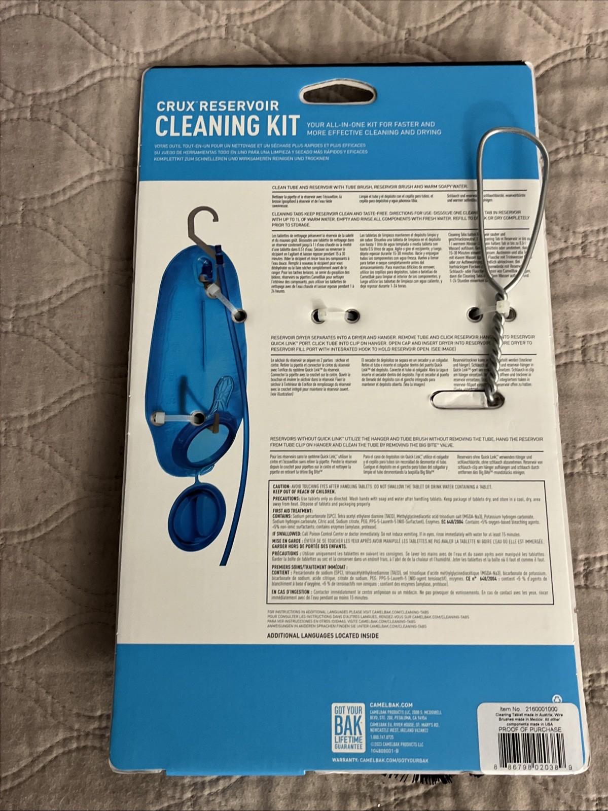CamelBak Crux Cleaning Kit All-in-one Brush Reservoir Dryer Cleaning Tabs New