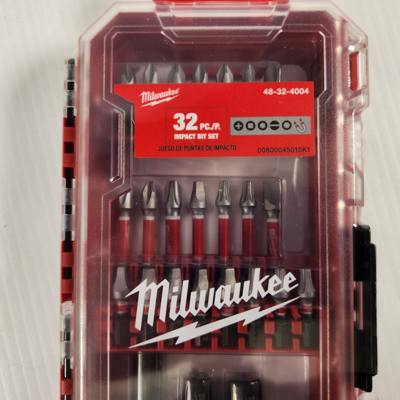Milwaukee SHOCKWAVE 48-32-4004 32-Pc Impact Driver Bit Set New Sealed