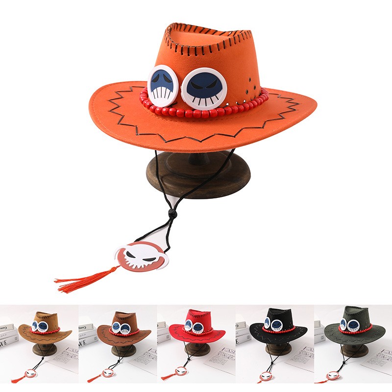 ONE PIECE Portgas D. Ace Hat Cosplay Prop Halloween Party Costume Accessories