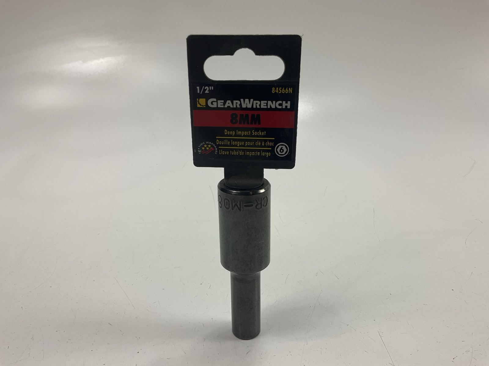 Gearwrench 84566N 1/2" Drive 6 Point Deep Impact Socket 8mm