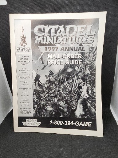 Citadel Miniatures Mail Order Catalogue 1997 Warhammer Mail Order Price Guide
