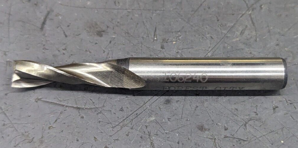 Forest City Spiral Router 5/16" CD Down Cut HSS 3/8" Shank Double Flute USA