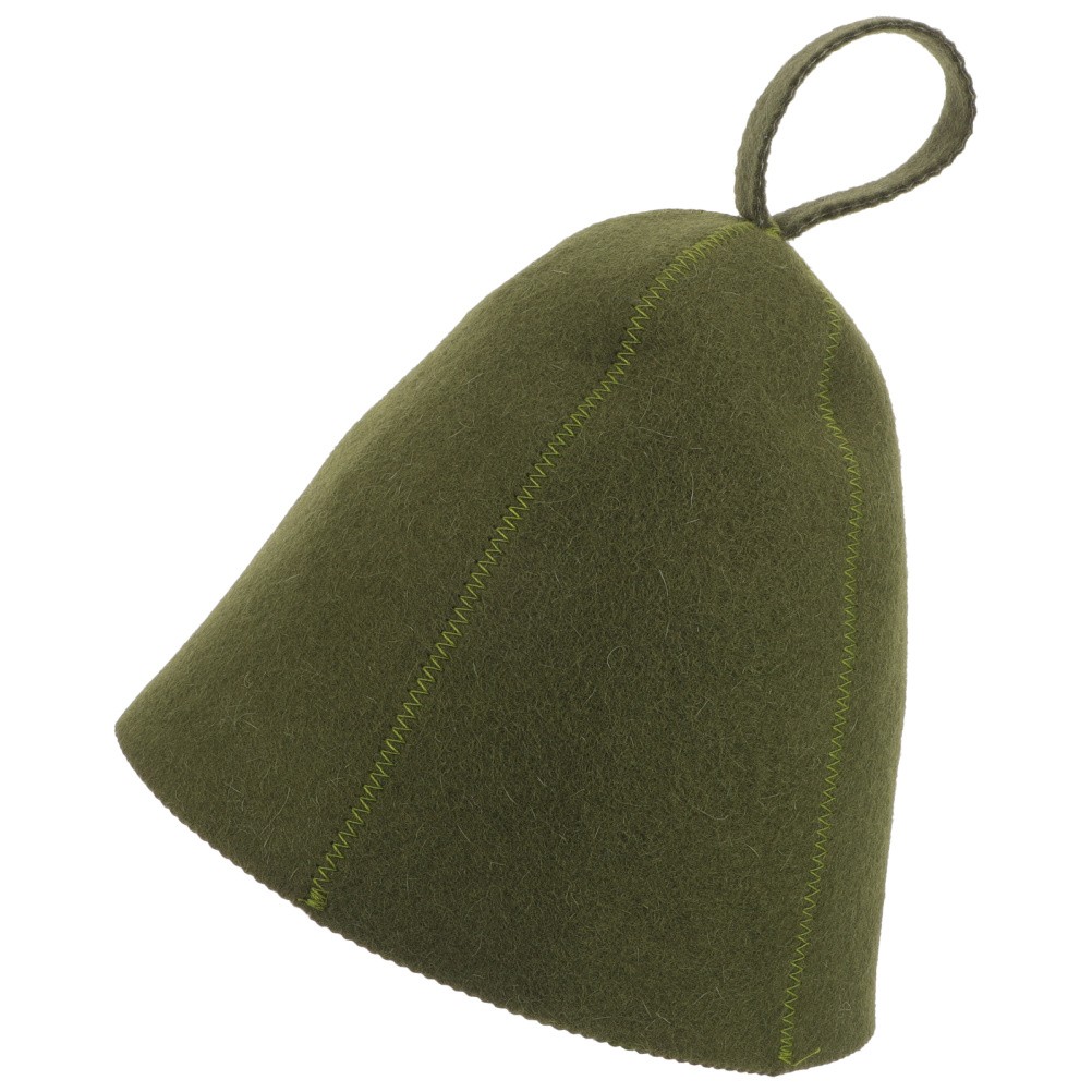 Sauna Hat for Men Women Soft Wool Bathing Cap Quick Drying Shower Accessories