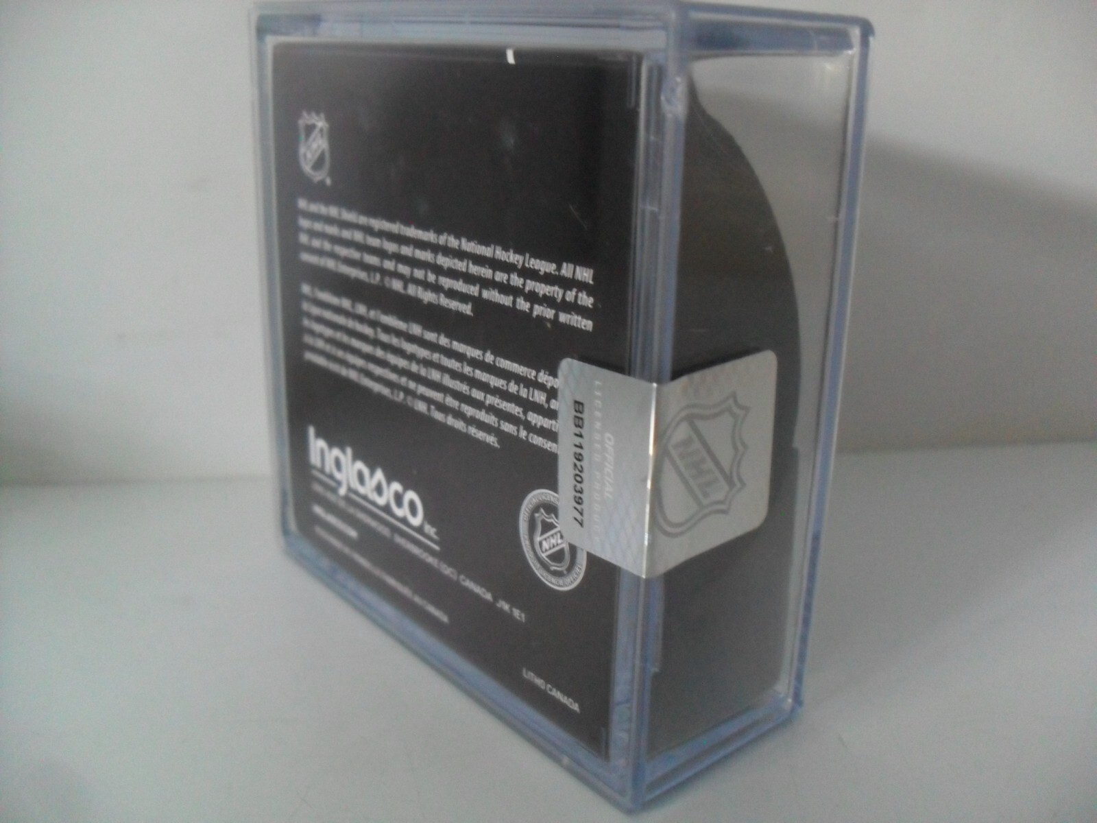 1917-2017 NHL 100th Anniversary Official Game Puck Inglasco BRAND NEW With Cube!