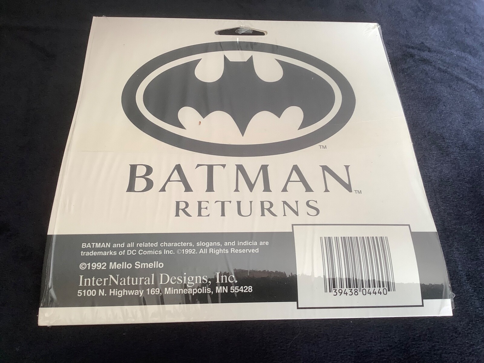 1991 Sealed BATMAN RETURNS Really Big Stickers Mello Smello DC Comics
