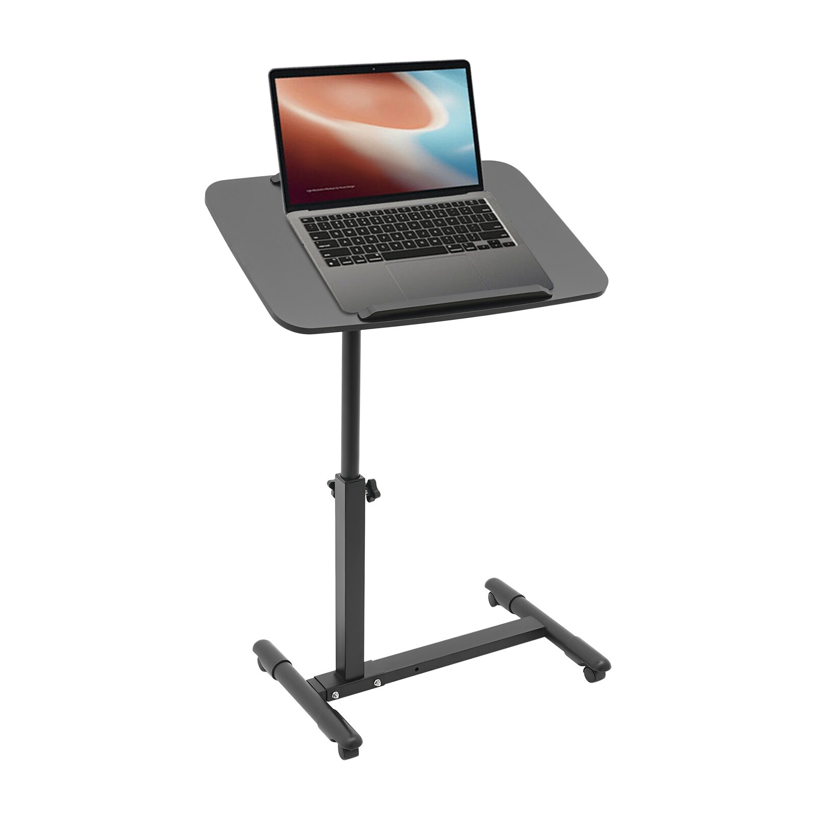 Adjustable Overbed Bedside Table with Wheels, Bed Desk, Over The Bed Table