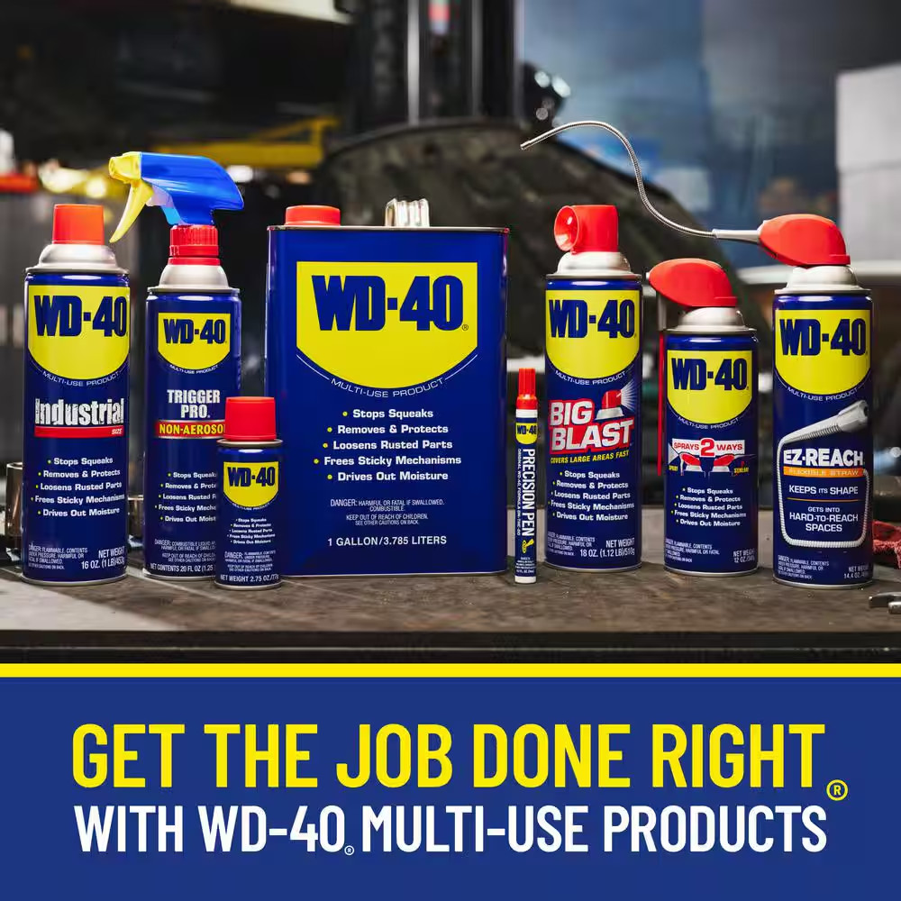 NEW 14.4 oz. Multi-Purpose Lubricant with 8" Flexible Straw for Tight Spaces