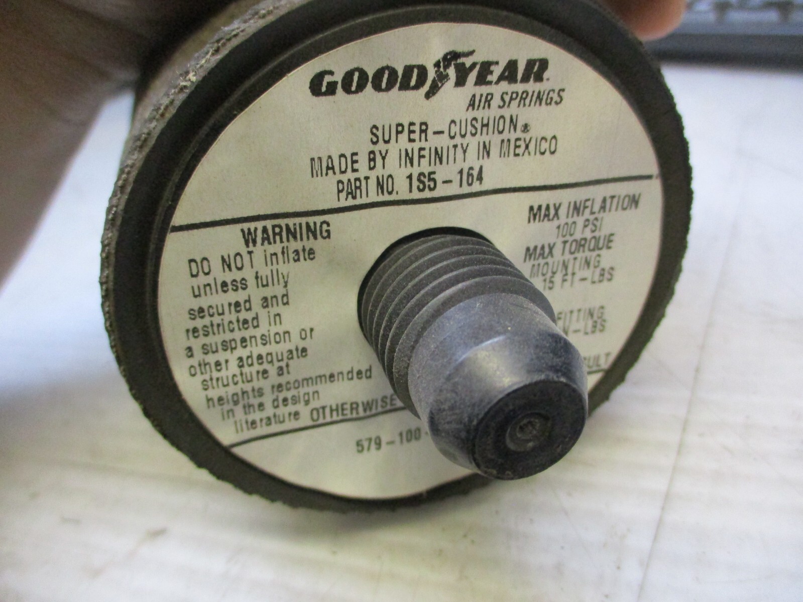 Cab Suspension Air Spring Goodyear 1S5-164
