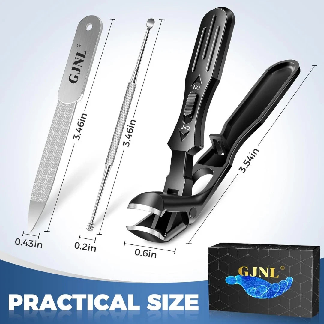 Toenail Clippers for Seniors Thick Toenails, 2026 Upgrade Angled Head Large