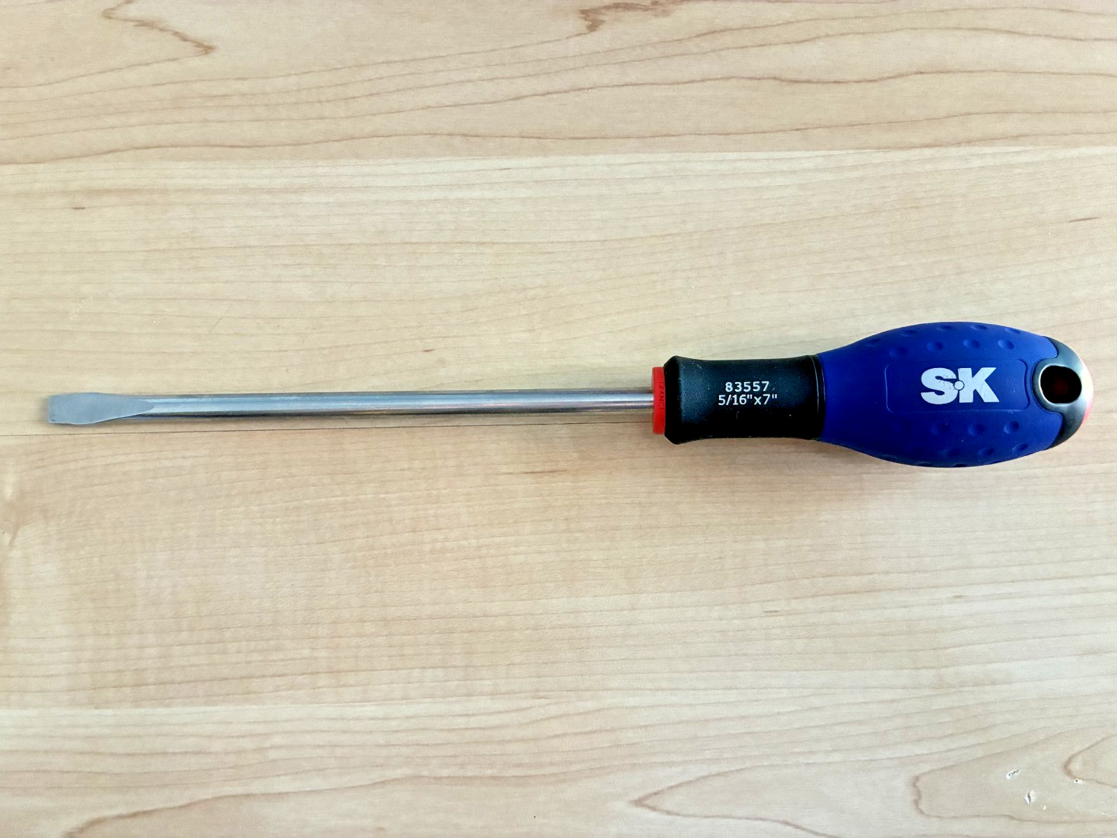 SK Hand tool 83557 Keystone Expert2 Slotted Screwdriver , 5/16"x7" - Pre Owned
