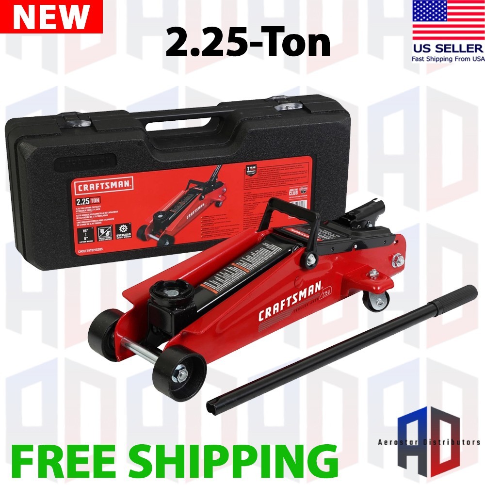 CRAFTSMAN 2.25-Ton Steel Hydraulic Floor Jack Low  Lift Car Auto Vehicle Repair