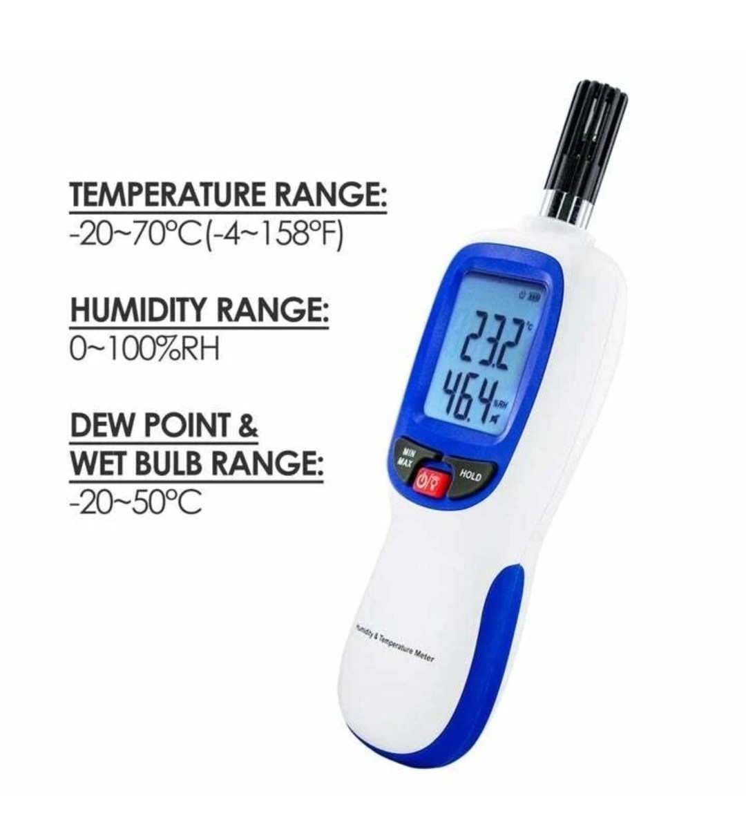 Handheld Temperature Humidity Meter Digital