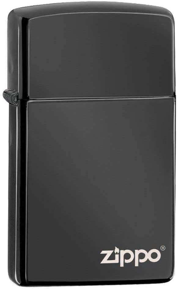 Zippo Slim Ebony with Logo 28123ZL