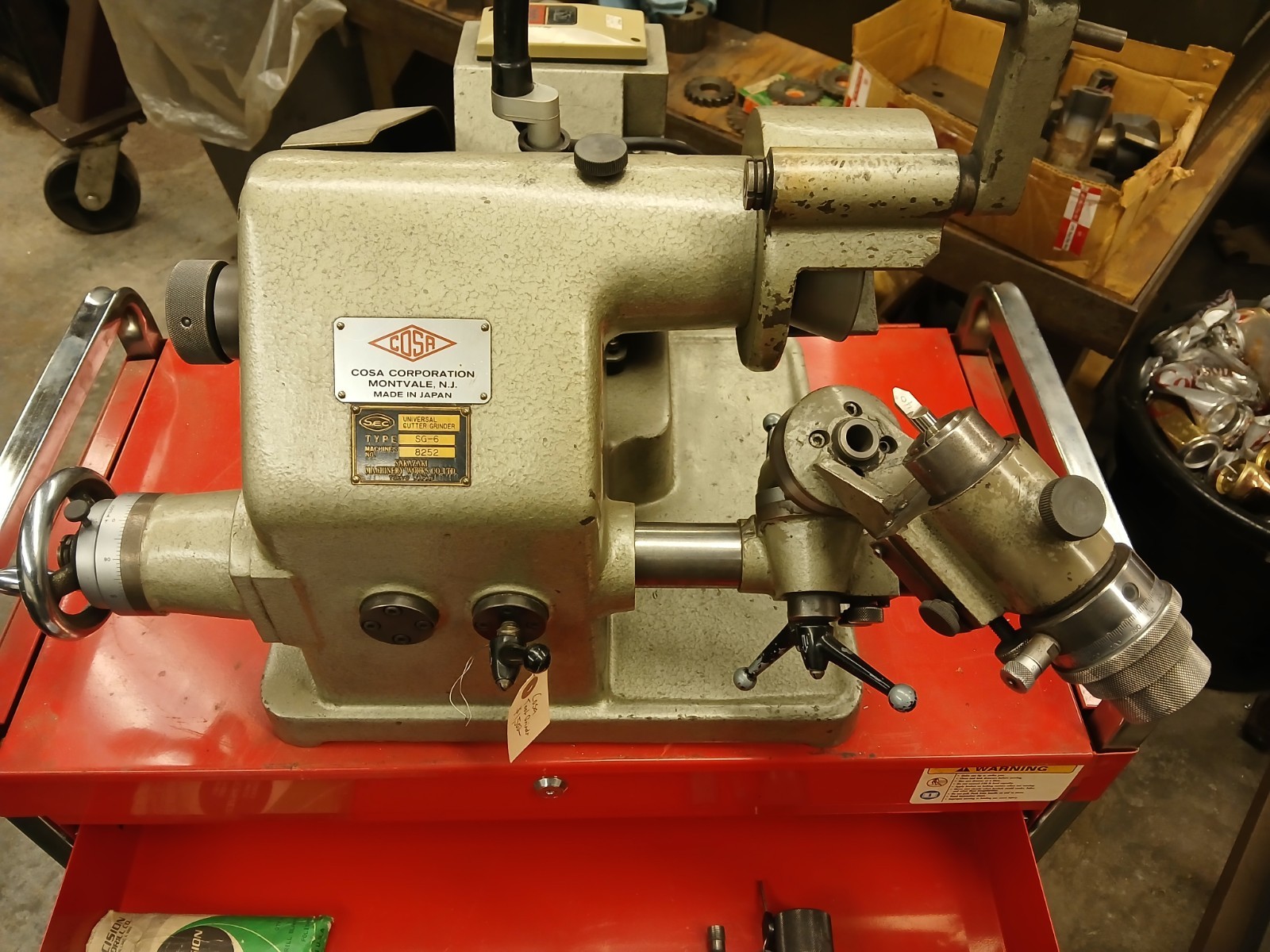 Sakazaki SG-6 Single Lip Cutter Grinder, Used