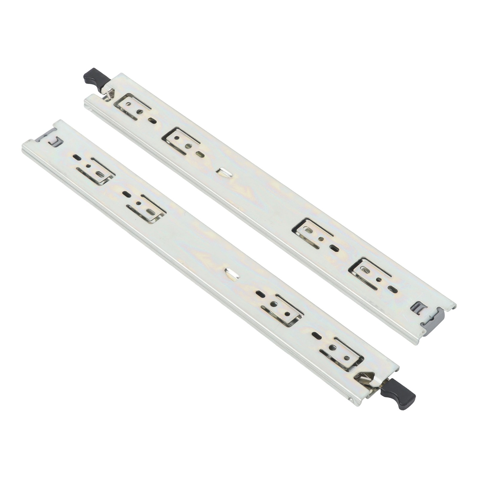 1 Pair Locking Drawer Slides 18" Full Extension & Lock 150 lb Load Capacity