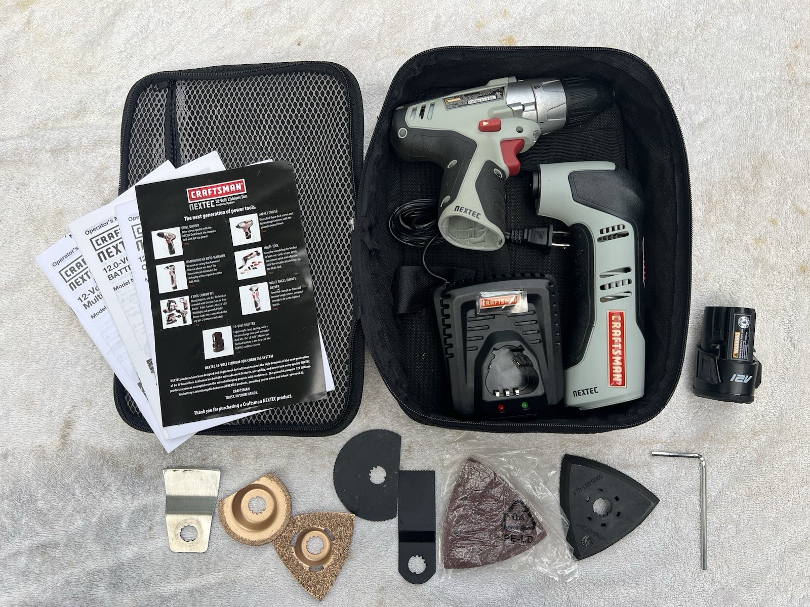 🇺🇸Craftsman NEXTEC 12V Drill/Driver Multi-Tool Battery Charger Case🇺🇸
