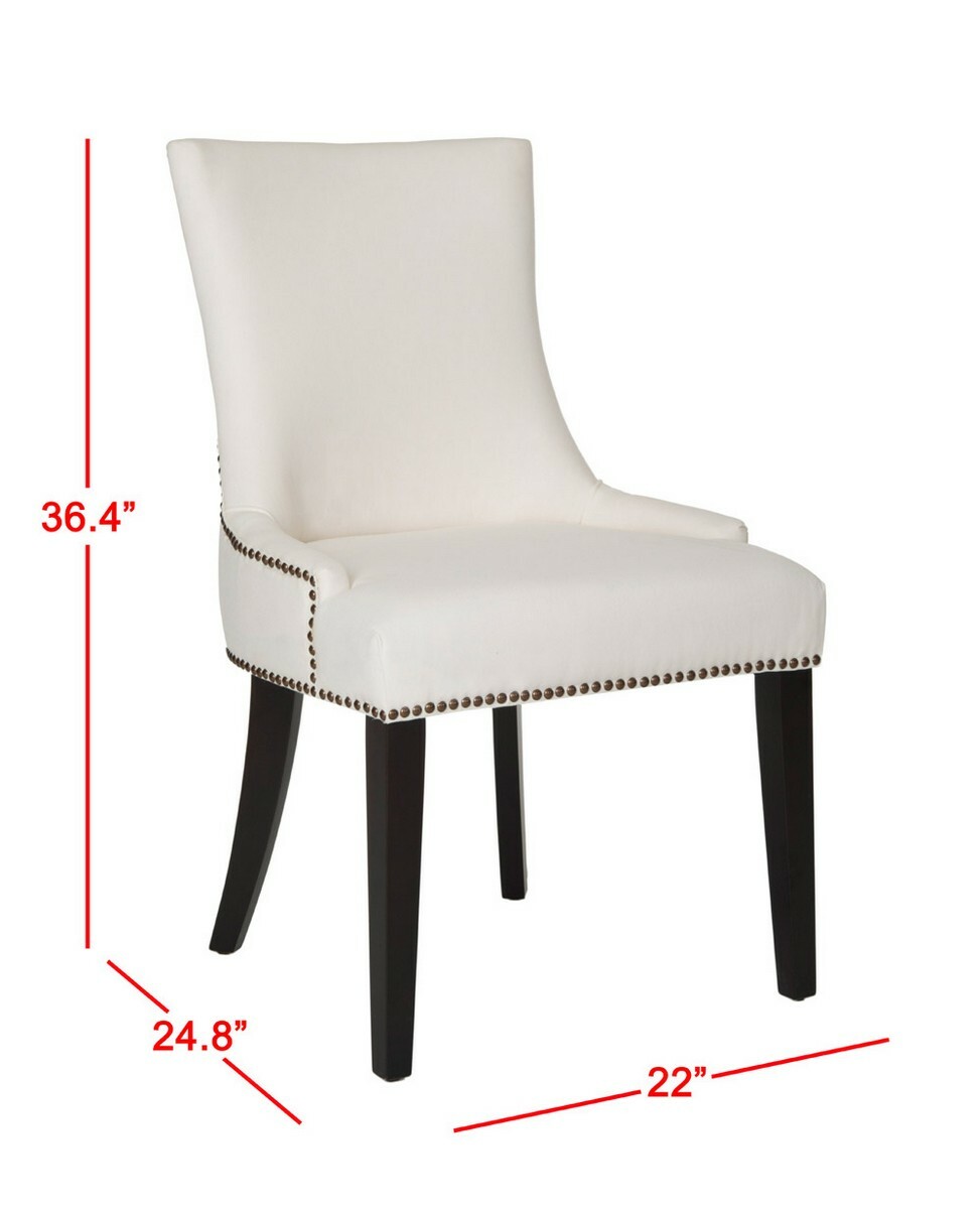 Safavieh Chair (set Of 2) - Brass Nail Heads, Reduced Price 2172703120 MCR4709M