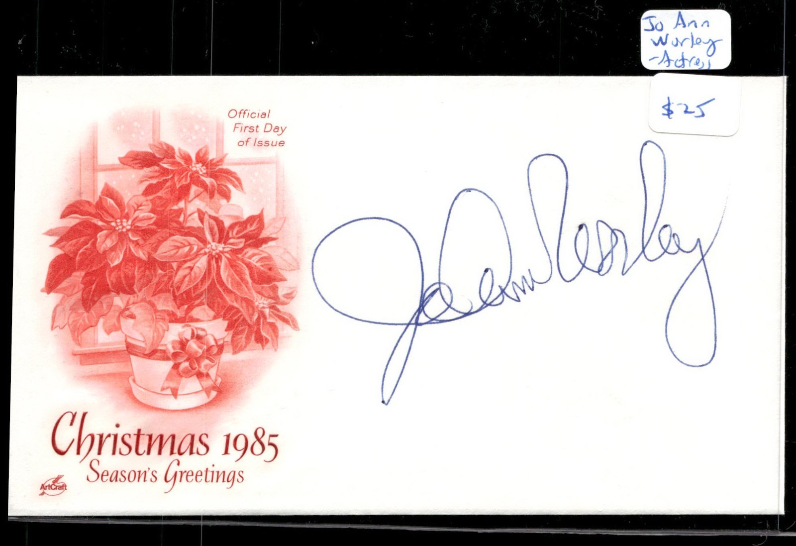 Jo Ann Worley 1st Day Cover Signed AUTO -Over 1000 First Day Autographs 4 sale
