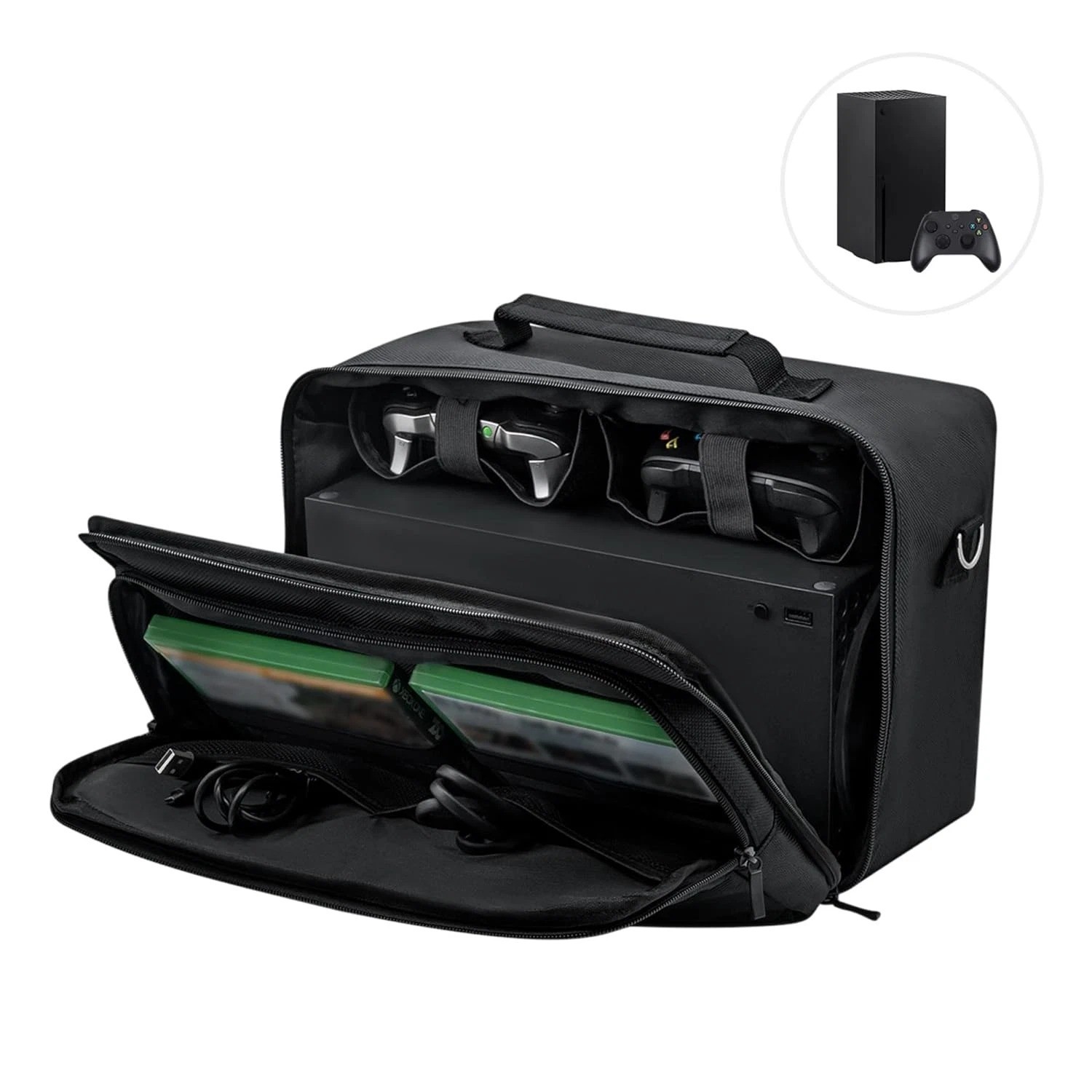 Mcbazel Protective Case for Xbox Series X, Travel Case Bag for Console, Controll